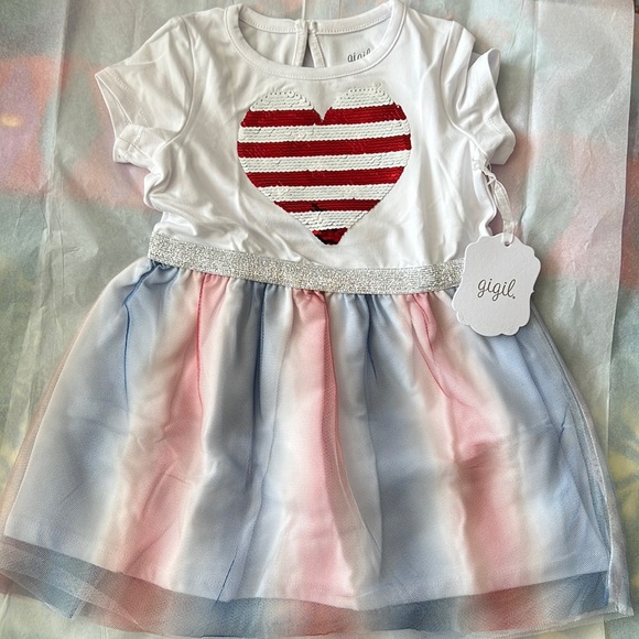 🌺💥Infant Gigil patriotic tulle dress 12M - Picture 1 of 4